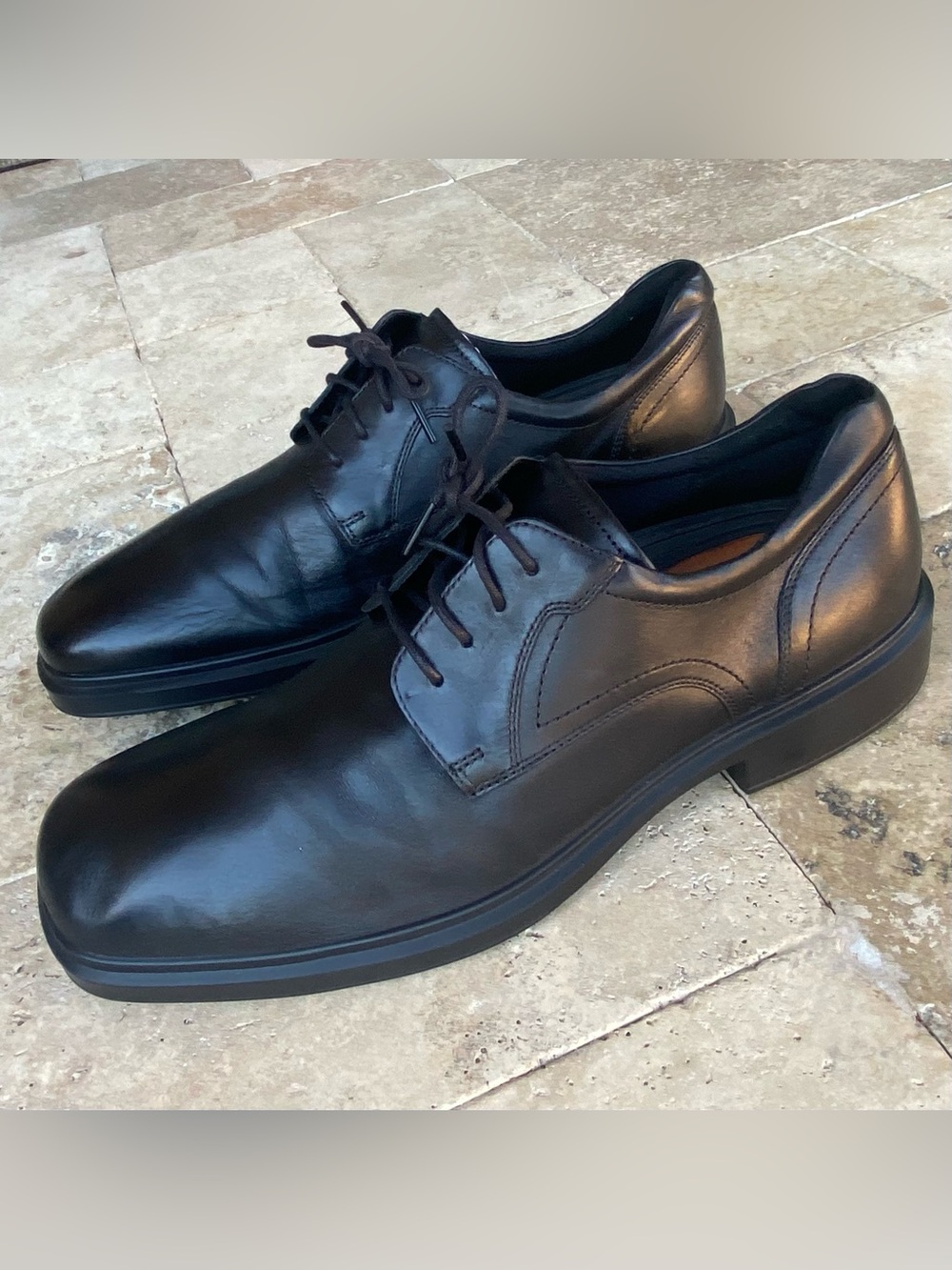 ECCO Helsinki 2.0 Plain Toe Tie Oxford Shoes Leather DerbyBlack Men's 13